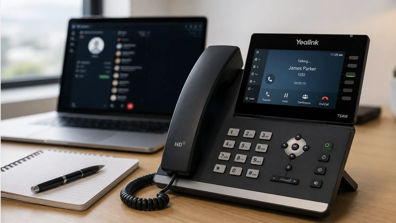 VoIP phone systems Northern Ireland - Yealink desk phone