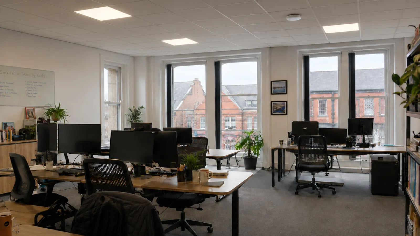 Business Wi-Fi Belfast - open plan office with access points